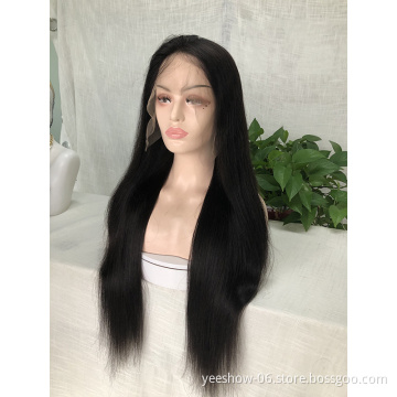 Good Quality Great Price 100% Brazilian Straight Human Hair Wig Lace Front Wig Cheap Half Wigs Human Hair